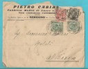 STORIA POSTALE BUSTA PIETRO CABIATI FABBRICA MOBILI DA SEREGNO AD ALBENGA DEL 20-5-1929 - Marcofilía