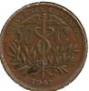 BOLIVIA 50 CENTAVOS EMBLEM FRONT ANIMAL EMBLEM BACK 1942 AUNC KM182a.1 READ DESCRIPTION CAREFULLY !!! - Bolivia