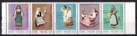 Finland 1973 National Costumes MNH SG 828-832 - Unused Stamps