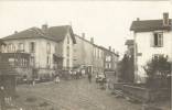 Cirey Sur Vezouze Rue Du Village Animee Luneville Oldtimer Véritable Carte Photo Soldats Allemands  Chevaux Calèche Vélo - Cirey Sur Vezouze