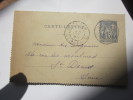 CARTE LETTRE 1892- BELLES OBLITERATIONS - Letter Cards