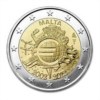 MALTA 2 Euro 2012 Comm. 10° Anniversario Dell´euro (2002 - 2012) UNC - DISPONIBILE - Malta