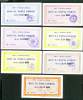 RRR , BOSNIA WAR TIME BANKNOTE , ZENICA EMERGENCY ISSUE SDK ALL 7 BANKNOTES ND 1993 - Bosnien-Herzegowina