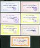 RRR , BOSNIA WAR TIME BANKNOTE , ZENICA EMERGENCY ISSUE SDK ALL 7 BANKNOTES ND 1993 - Bosnia And Herzegovina