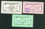 RRR , BOSNIA WAR TIME BANKNOTE , KONJIC ND (1993) , ALL 3 BANKNOTE - Bosnien-Herzegowina