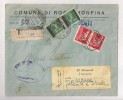 STORIA POSTALE RACCOMANDATA DA ROCCAMONFINA DEL 6-2-1946 AL MITTENTE - Marcophilia