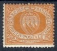 1877-90 SAN MARINO STEMMA 5 CENT MH * - RR10210 - Nuevos