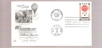 FDC 100th Anniversary Of The First Official Airmail Balloon Jupiter - 1951-1960