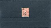 1891-96 Greece-"Small Hermes" 3rd Period(Athenian), 20l.(thin) Rose Cancelled W/ "NAXOS" Type II Postmark (2.1.1892) - Gebraucht