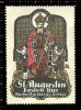 Old Original German Poster Stamp (advertising Cinderella, Reklamemarke) St. Augustin Fast Bier, Bräu, Beer,music, - Bières