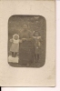 ###CPA, Photo D'une Femme Et Deux Enfants, Anonymes, à Identifier, Vierge - Andere & Zonder Classificatie