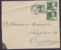 Sweden RÖGLE 1936 Cover Sent To ENGELHOLM Axel Oxenstierna (Pair) & Lion Stamp - Briefe U. Dokumente