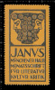 Old Original German Poster Stamp(advertising Cinderella) Mythology, Janus, God Of Beginnings And Transitions, Mythologie - Mythologie