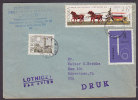 Poland Airmail Lodnicy Par Avion WARSZAWA Mult Franked Cover To BOYERTOWN, Pa USA DRUK Drucksache Purple Cancel !! - Aviones