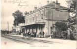 58 - CORBIGNY : LA GARE , COTE OUEST.BELLE ANIMATION.PLAN PEU COURANT. - Corbigny