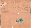 Cov445 Burma 1950, Registered Letter Wakema To Pallatur - Myanmar (Birma 1948-...)