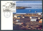 TAAF Y&T PA 104 établissements Permanents 1989 Port-aux-Français Kerguelen 1/1/1989 Carte Maximum - FDC