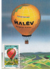 BALOON, 1983, CM. MAXI CARD, CARTES MAXIMUM, HUNGARY - Zeppeline