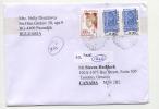 Mailed Cover (letter) With Stamps  Art 1999  From   Bulgaria To Canada - Briefe U. Dokumente