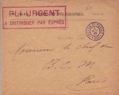 1915 - ENV. De SERVICE FM Des PTT Avec BLOC DATEUR INVERSE !! Du SP 220 - CURIOSITE - Lettres & Documents