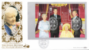 Great Britain FDC Scott #1943e Booklet Pane Souvenir Sheet With Silver Border - Queen Mother´s 100th Birthday - 1991-2000 Em. Décimales