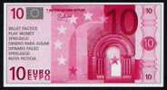 POLYMER Test Note "NATHAN" Billet Scolaire, 10 EURO, Beids. Druck, Educativ, RRR, UNC - Other & Unclassified