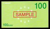 Test Note "BILLCON" Testnote, 100 EURO, Eins. Druck, Sample, RRR, Used - Andere & Zonder Classificatie