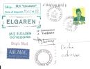 8164  MS ELGAREN à DUNKERQUE PORT - NORD - Timbre INDONESIE - PAQUEBOT - Maritieme Post