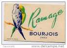 A.Immédiat Carte Parfumée Ancienne BOURJOIS  RAMAGE - Antiguas (hasta 1960)