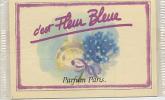 A.Immédiat  Carte Parfumée Ancienne FLEUR BLEUE Tour  Mauve  Parfum MAGIQUE - Profumeria Antica (fino Al 1960)
