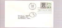 FDC Liberty Bell - Air Mail Stamp - Scott # C57 - 1951-1960