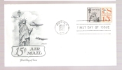 FDC Statue Of Liberty - Air Mail Stamp - Scott # C63 - 1961-1970