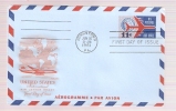 FDC Jet Airliner And Globe - Air Mail Stamp - Scott # UC35 - 1961-1970