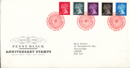 Great Britain FDC Scott #MH190, MH193, MH196-MH198 - Victoria, Elizabeth - 1981-1990 Em. Décimales