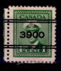 Canada 1942 1 Cent King George VI War Issue Precancelled Style 5 3900 Ottawa Issue #249xx - Vorausentwertungen