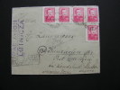 == Polen , Bytom Luftpost R-cv.Post Adigofen , Landshut 1949  MeF - Cartas