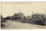 Carte Postale Ancienne Estrées Saint Denis - Quartier De La Gare. Passage à Niveau - Chemin De Fer - Estrees Saint Denis