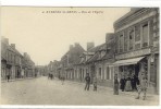 Carte Postale Ancienne Estrées Saint Denis - Rue De L'Eglise - Coiffeur Buvette - Estrees Saint Denis
