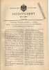 Original Patentschrift - W. Wegmann - Bossert In Zürich , 1898 , Möbel - Und Transportkistenrolle !!! - Otros & Sin Clasificación