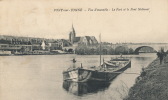 ( CPA 89 BATELLERIE )  PONT-SUR-YONNE  /  Vue D'ensemble  -  Le Port  National  - - Pont Sur Yonne