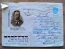 Postal Used Cover Stationery From USSR, Sent To Lithuania, Scientist - Covers & Documents