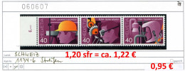 Schweiz 1978 - Suisse 1978 - Switzerland 1978 - Svizzera 1978 - Michel 1134-1136 ZD-Streifen - ** Mnh Neuf Postfris - Unused Stamps