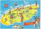 Holland, Netherlands, Texel, Cartoon Map, 1982 Used Postcard [P9112] - Texel