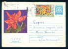 PS9384 / FLOWERS 1981  Children's Drawings CIRCUS CLOWN Stationery Entier Bulgaria Bulgarie - Zirkus