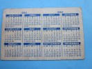 Militaria1962 Calendrier De Petit Format En Anglais De L'US Armée Librairie Service-spécial Service Icenter Texas - Petit Format : 1961-70