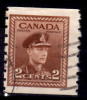 Canada 1942 2 Cent  Cent  King George VI War Coil Issue #264 - Gebraucht