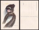 NANI YOUNG LADY NICE HAT ART DECO OLD POSTCARD - D22386 - Nanni