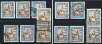 ● JAPAN 1955 / 61 - ANATRA - N.° 566 Usati , Serie Completa - Cat. ? € - Lotto N. 217 /18 - Usados