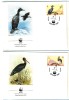 WWF 4 FDC 1991 GIBRALTAR OISEAUX  YVERT N°629/32 - FDC