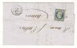 Lettre - BOUCHES DU RHONE - MARSEILLE Càd/N°10c Présidence - 1855 - 1852 Luis-Napoléon